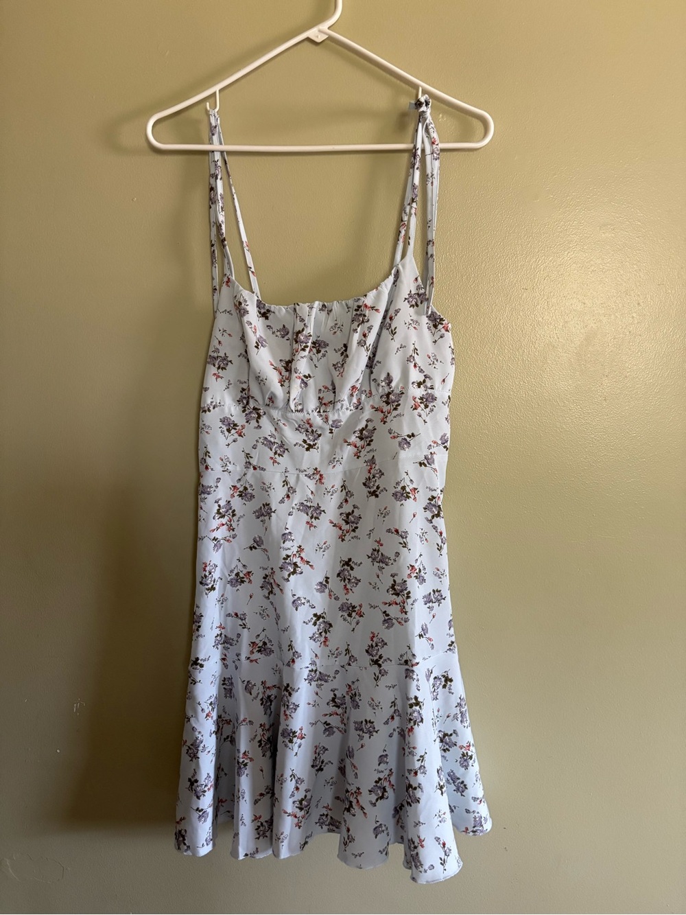 wild fable Light Blue Floral Mini Dress